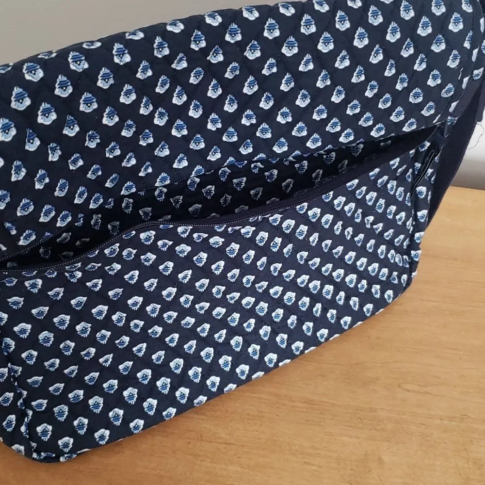 Vera Bradley Messenger or Diaper bag blue print